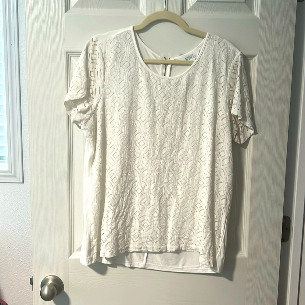 White patterned top